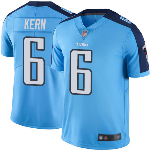 Tennessee Titans Limited Light Blue Men Brett Kern Jersey NFL Football 6 Rush Vapor Untouchable